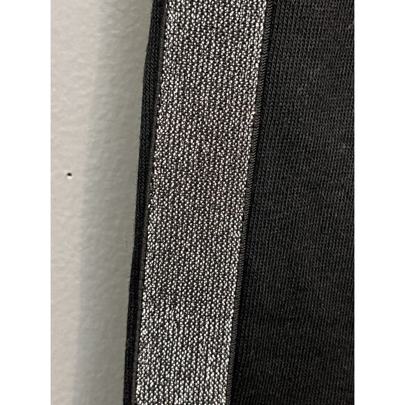 KI Pro Sweatpants Womens Small Black Silver stripe Pockets Knit‎ - Picture 6 of 8